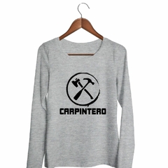 Remera Manga Larga Carpintero Herramientas Circulo - comprar online