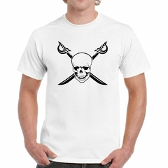 Remera Skull Calavera Espadas Vector - tienda online