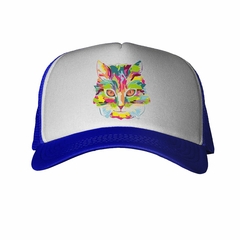 Gorra Gato Cara Colores Pop Art