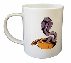 Taza Serpiente Violeta Reptil Dibujo - comprar online