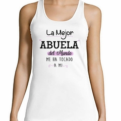 Musculosa Deportiva La Mejor Abuela Del Mundo Es La Mia - comprar online