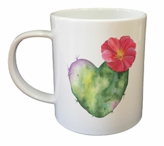 Taza Captu Corazon Flor Verde - comprar online