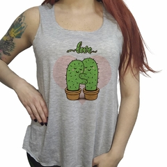 Musculosa Cactus Enamorado Corazon Love Flower Pot