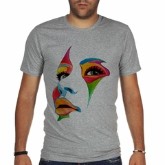 Imagen de Remera Rostro Girl Chica Art Color Face