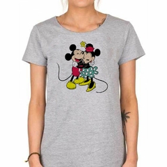 Remera Minnie Mickey Abrazados Amor Love