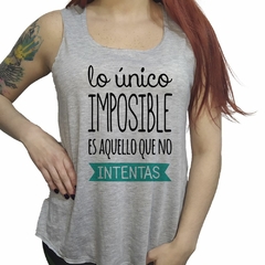 Musculosa Lo Unico Imposible No Intentas M2