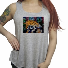 Musculosa Leopardo Pintura Colores Art