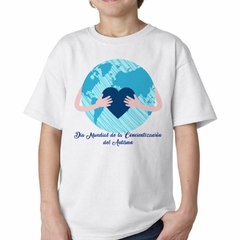 Remera Autismo Dia Mundial Tirra Amor Corazon - comprar online