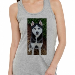 Musculosa Deportiva Husky Siberiano Sentado - comprar online