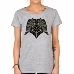 Remera With Wings Spades Art #2 - tienda online