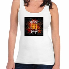 Musculosa Deportiva Vintage 86 Alas Fuego Estrellas