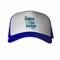 Gorra Sigue Tus Sueños Celeste Negro