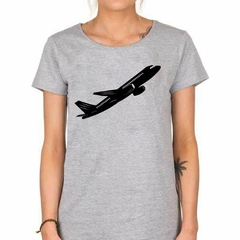 Remera Avion Silueta Plane Vuelo Viajar en internet