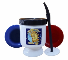 Mate Nubes Lloviendo Corazones Colores - comprar online