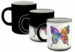 Taza Mariposa Color Flores en internet