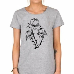 Remera Tattoo Planta Florenciendo Ramas Hojas - comprar online