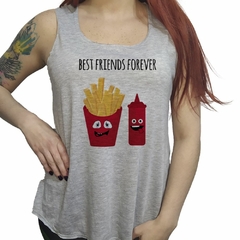 Musculosa Best Friends Ketchup Y Papas