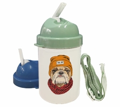 Cantimplora Bulldog Ingles Con Gorra