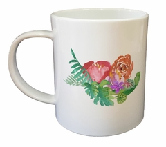 Taza Ramo De Flores Dibujo Art M1 - comprar online