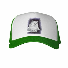 Gorra Gato Angora Pintura Arte - TiendaCubik