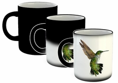 Taza Colibri Verde Amarillo Pintura Ave en internet