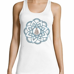 Musculosa Deportiva Simple Half Mandala Design Simbolo