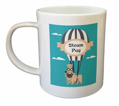 Taza Steam Pug Perro Volando - comprar online