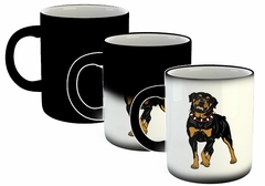 Taza Rottweiler Feliz Con Collar en internet