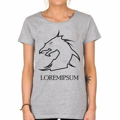 Remera Dragon Vector Lineas Art - tienda online