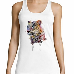 Musculosa Deportiva Tigre Pintura Watercolor