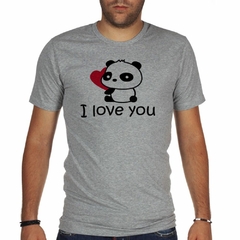 Remera I Love You Oso Panda Amor Corazon - comprar online