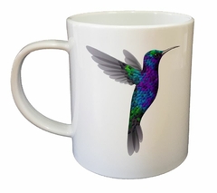 Taza Colibri Azul Violeta Verde Gris - comprar online