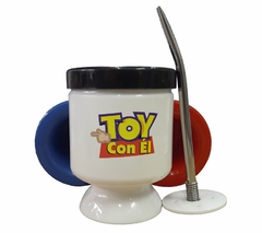 Mate Enamorados Volando Globos Corazones - comprar online