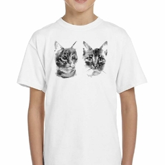 Remera Gatos Pintura Ilustracion - comprar online