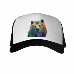 Gorra Oso Ilutracion Multicolor Art - comprar online