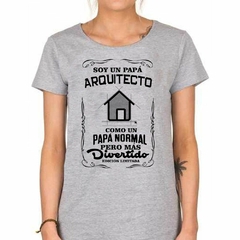 Remera Papá Arquitecto Mas Divertido Ed Limitada - tienda online