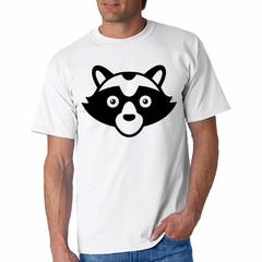 Remera Mapache Raccoon Negro Dibujo