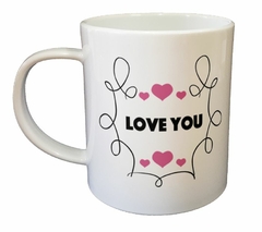 Taza Love You Te Amo Corazon Amor Dia M2 - comprar online