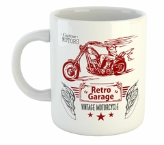 Taza Custom Motors Retro Garage Vintage