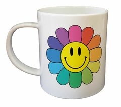 Taza Flor Flower Color Sonriendo Smile Art - tienda online