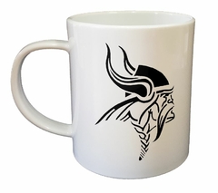 Taza Vikingo Bigote Trenza Casco Cuernos - comprar online