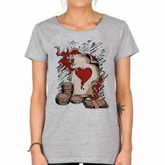 Remera Carta Poker A Corazones Apuestas Juego