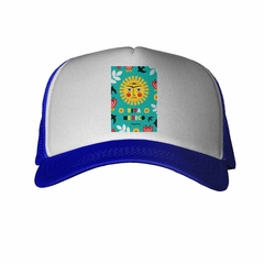 Gorra Viva Mexico Sol Flores Hojas Colores - comprar online