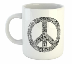 Taza Signo De Paz Mandalas Peace