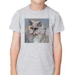 Remera Gato Persa Pintura Art M3 - tienda online