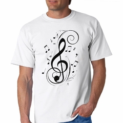 Remera Nota Musical Art Dibujo Music M2 - comprar online