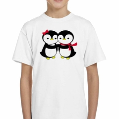 Remera Pinguinos Abrazados Enamorados Amor