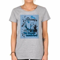 Remera Disco Clubbing Music Addicted - TiendaCubik