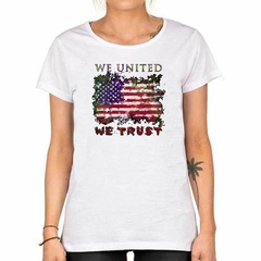 Remera We United We Trust Eeuu - comprar online