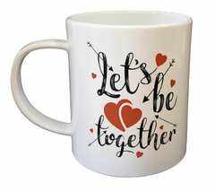 Taza Let`s Be Together Corazon (Taza De Ceramica) - comprar online